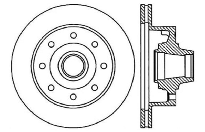 StopTech Slotted & Drilled Sport Brake Rotor