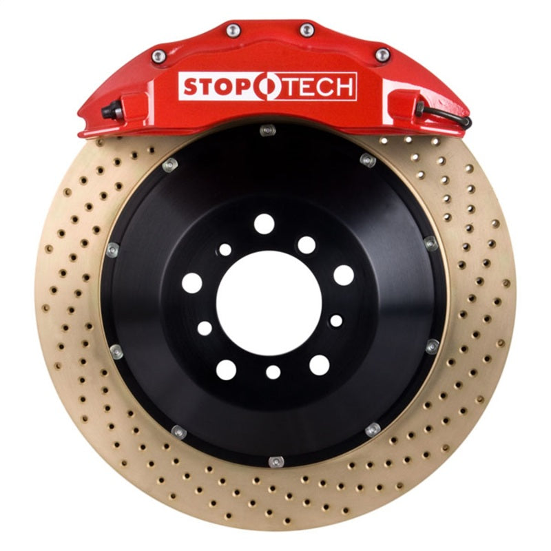 StopTech BBK 07-09 BMW 335i/335d Front 355x32 Drilled 2pc Rotors ST-60 Red Calipers