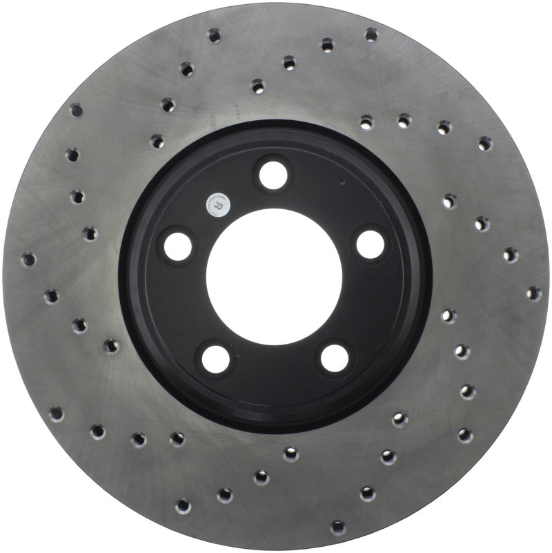 StopTech 02-05 Ford Thunderbird / 00-05 Jaguar S Type / 00-06 Lincoln LS Drilled Right Front Rotor