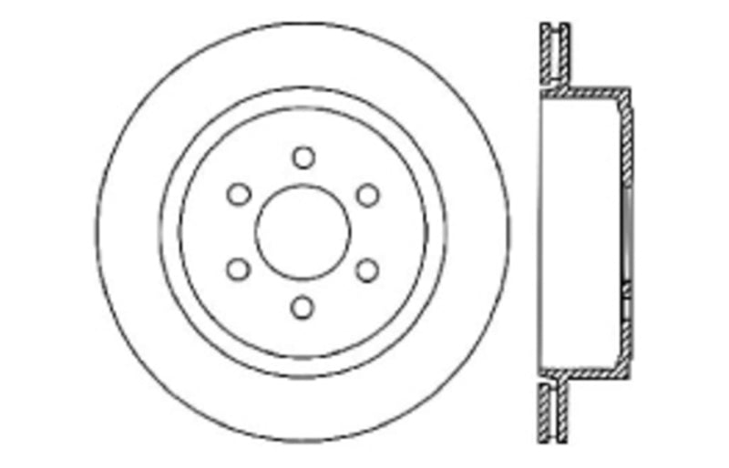 StopTech Drilled Sport Brake Rotor