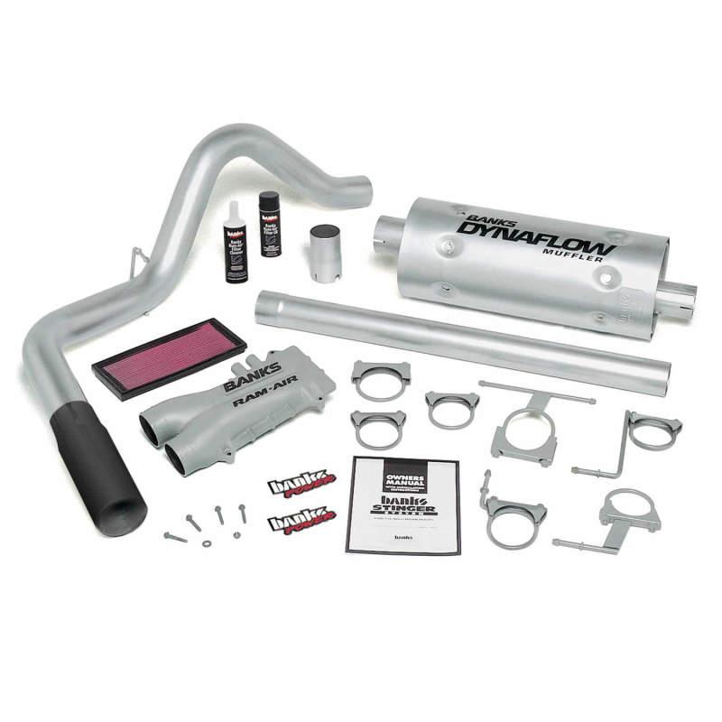 Banks Power 93-97 Ford 460 Ext/Crew Auto Stinger System - SS Single Exhaust w/ Black Tip