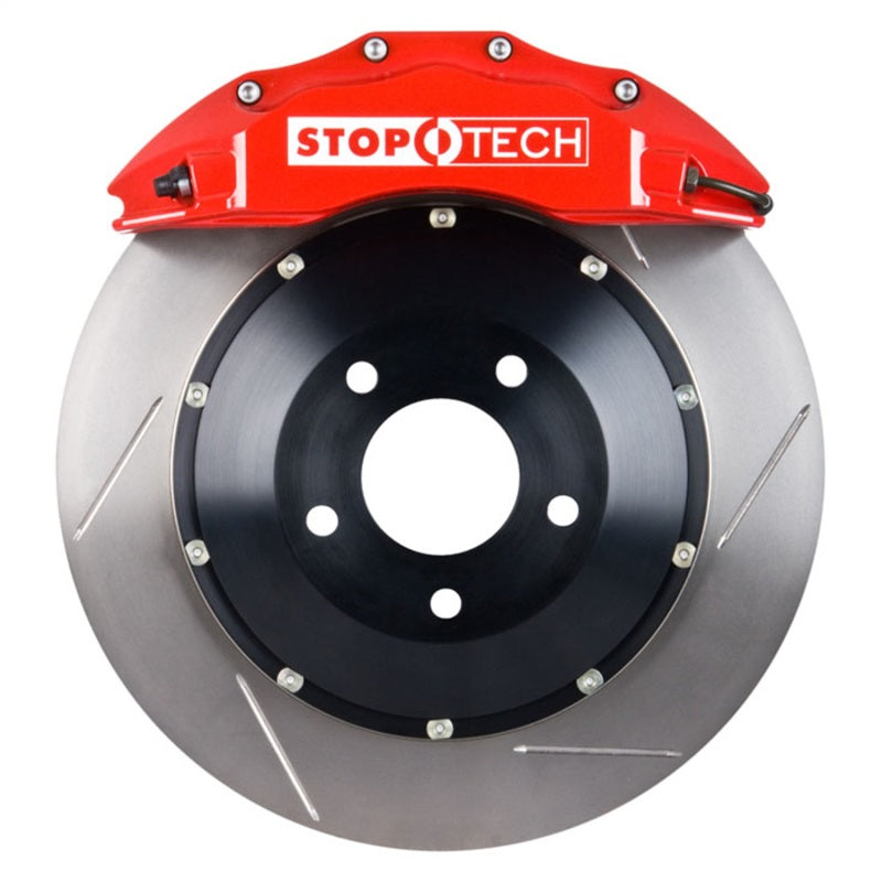 StopTech 2006 BMW 330CI Front BBK w/ Red ST-60 Calipers Slotted 355x32mm Rotors Pads and SS Lines