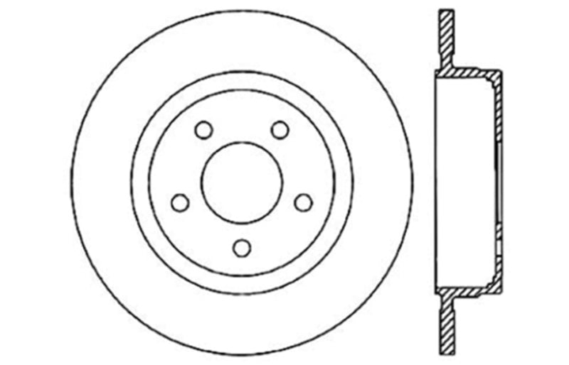 StopTech Drilled Sport Brake Rotor