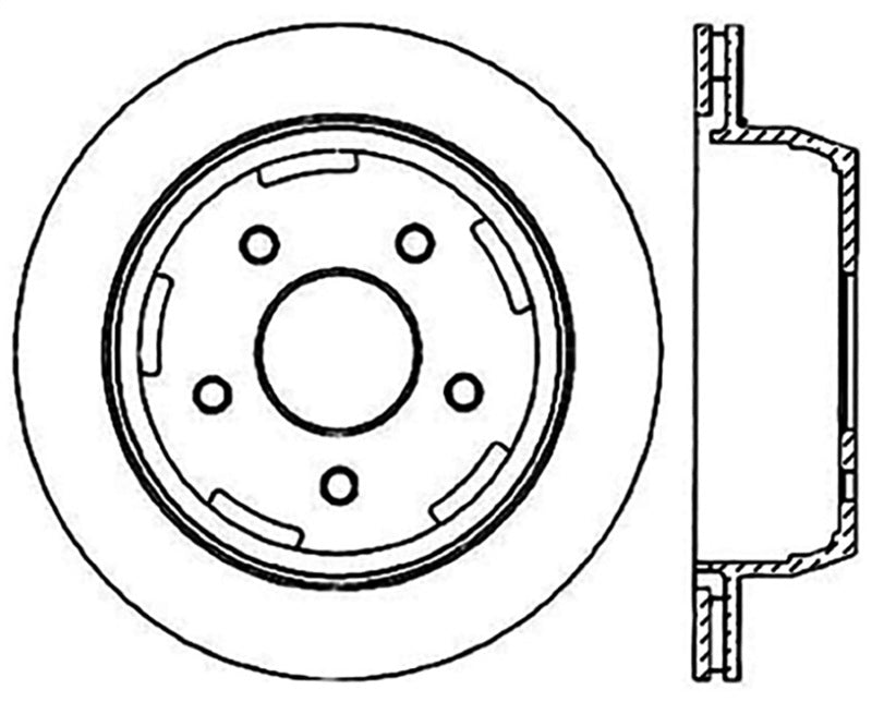 StopTech Slotted & Drilled Sport Brake Rotor