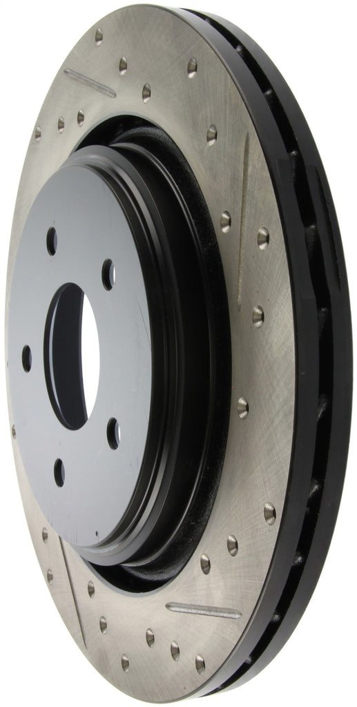StopTech 06-08 Cadillac XLR-V SC / 06-09 Corvette (Z51) Rear Left Drilled & Slotted Rotor