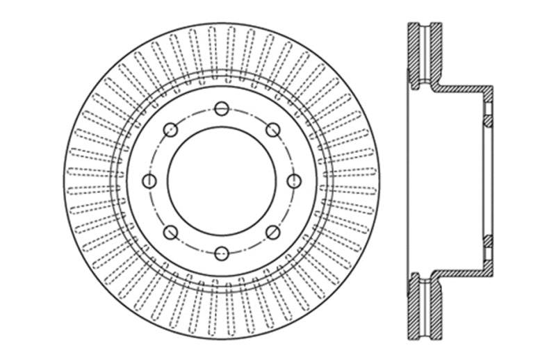 StopTech Slotted & Drilled Sport Brake Rotor