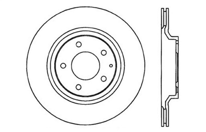 StopTech 04-09 Mazda RX-8 Slotted & Drilled Right Rear Rotor