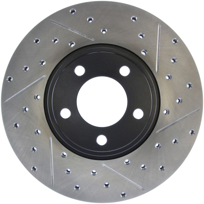 StopTech 96-97 Ford Thunderbird / 93-98 Lincoln Mark VII/VIII Slotted & Drilled Left Front Rotor