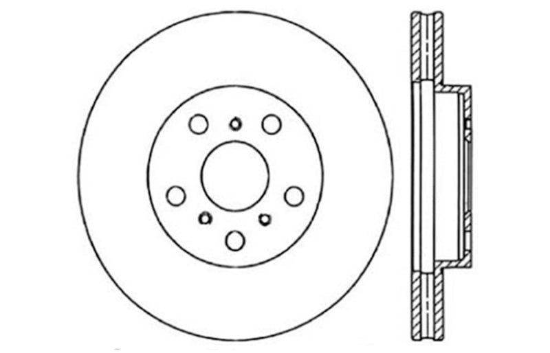 StopTech Slotted & Drilled Sport Brake Rotor