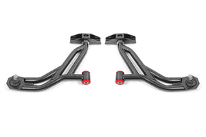 BMR 10-14 Ford Mustang / Shelby GT500 Non-Adj. Lower A-Arms (Poly/Delrin) - Black Hammertone