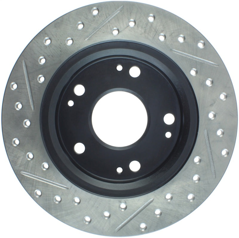 StopTech Honda CR-Z Left Rear Slotted & Drilled Rotor