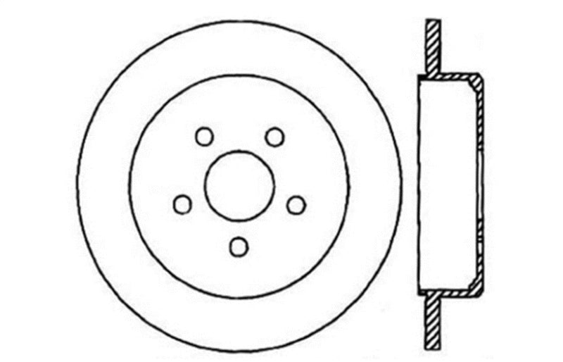 StopTech Drilled Sport Brake Rotor