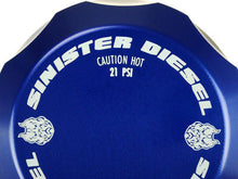 Load image into Gallery viewer, Sinister Diesel 17-19 Ford Powerstroke Coolant Reservoir Degas Bottle Cap - Blue