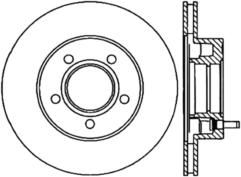 StopTech Drilled Sport Brake Rotor
