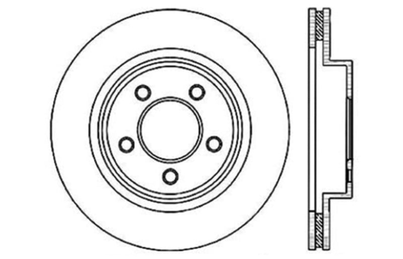 StopTech Drilled Sport Brake Rotor