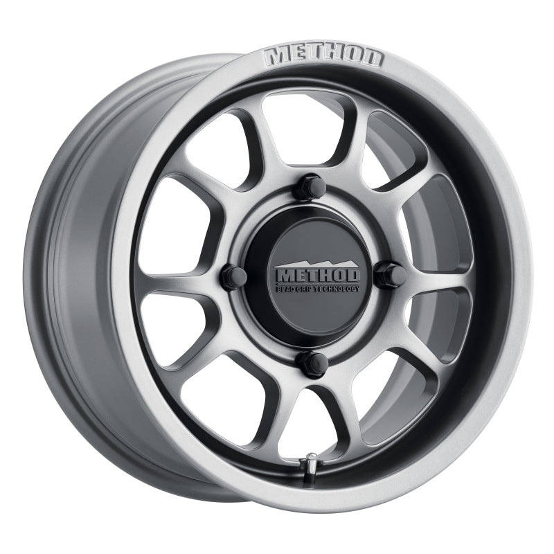 Method MR409 Bead Grip 14x7 / 4+3/13mm Offset / 4x136 / 106.25mm CB Steel Grey