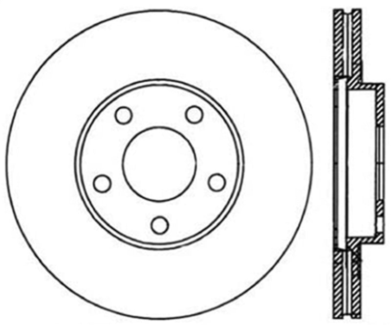StopTech Slotted & Drilled Sport Brake Rotor
