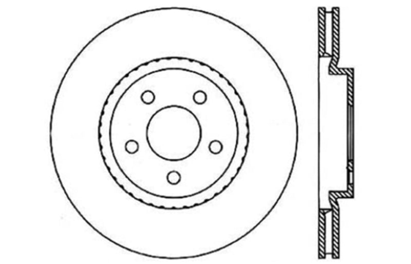 StopTech Slotted & Drilled Sport Brake Rotor