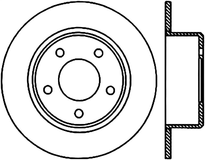 StopTech 05-19 Chrysler 300 Sport Slotted & Drilled Rear Left Cryo Rotor