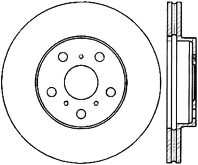 StopTech 90-91 Toyota Celica GT/GT-S Drilled Front Right Rotor