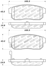 Load image into Gallery viewer, StopTech Street Touring 11/00-02 Infiniti G20/10/00-04 I30/I35 Rear Brake Pads
