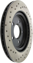 Load image into Gallery viewer, StopTech 02-05 Ford Thunderbird / 00-05 Jaguar S Type / 00-06 Lincoln LS Drilled Left Rear Rotor