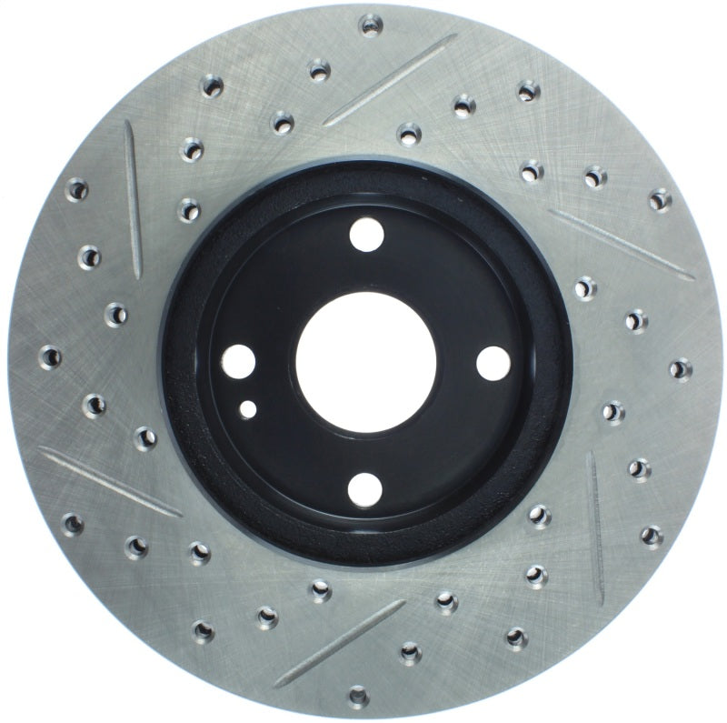 StopTech 91-03 Ford Escort ZX2 / 92-95 Mazda MX-3 Slotted & Drilled Left Front Rotors