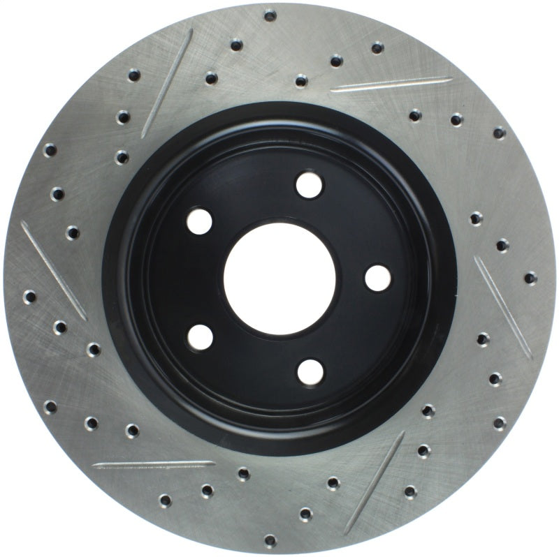 StopTech 06-10 Jeep Commander / 06-10 Gr Cherokee (Exc SRT-8) Slotted & Drilled Front Left Rotor