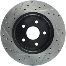 Load image into Gallery viewer, StopTech 06-10 Jeep Commander / 06-10 Gr Cherokee (Exc SRT-8) Slotted &amp; Drilled Front Left Rotor