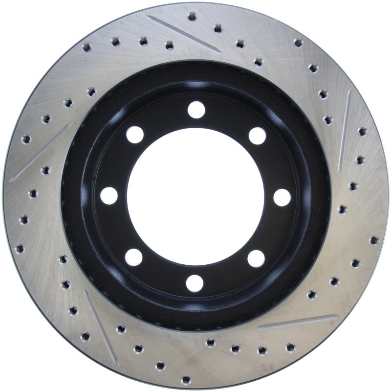 StopTech 95-99 Ford F250 Pickup / 95-98 F350 Pickup Front Slotted & Drilled Right Rotor