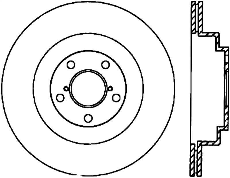 StopTech Power Slot 06-07 WRX / 05-08 LGT Rear Left CRYO slotted rotor
