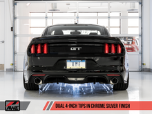 Load image into Gallery viewer, AWE Tuning S550 Mustang GT Cat-Back Exhaust - Touring Edition (Chrome Silver Tips)