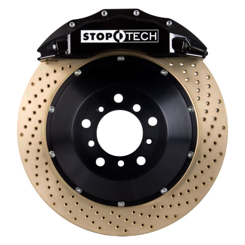 StopTech BBK 08-11 Audi S5 Front Black ST-60 Calipers 380x32 Zinc Drilled Rotors Pads SS Lines