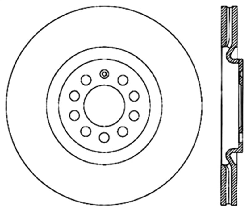 StopTech Cryo Slotted Sport Brake Rotor - Right