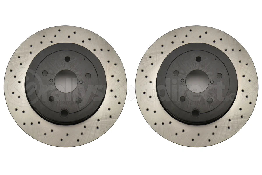 Centric 18-21 Subaru WRX STI Rear SportStop Drilled Premium Rotor