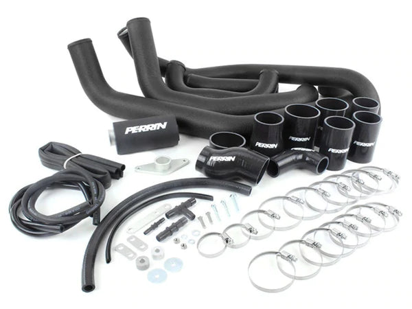 PERRIN 15-21 Subaru WRX Front Mount Intercooler Boost Tubes + Hardware - Black Tubes